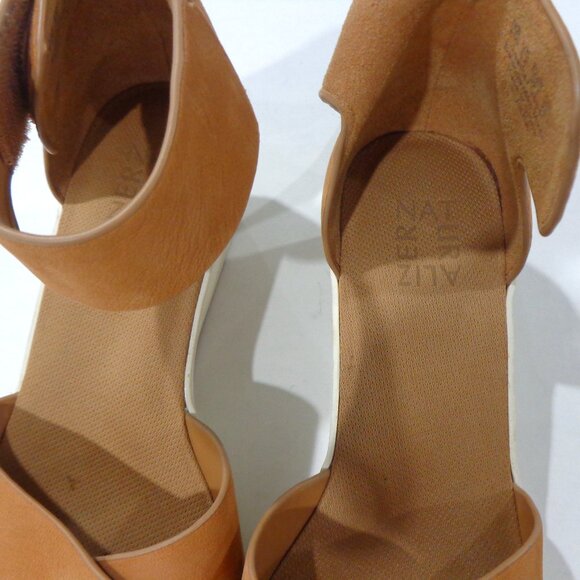 Naturalizer Women's Riviera Tan Leather Wedge Sandals Shoes Size 9.5 M - Picture 5 of 8